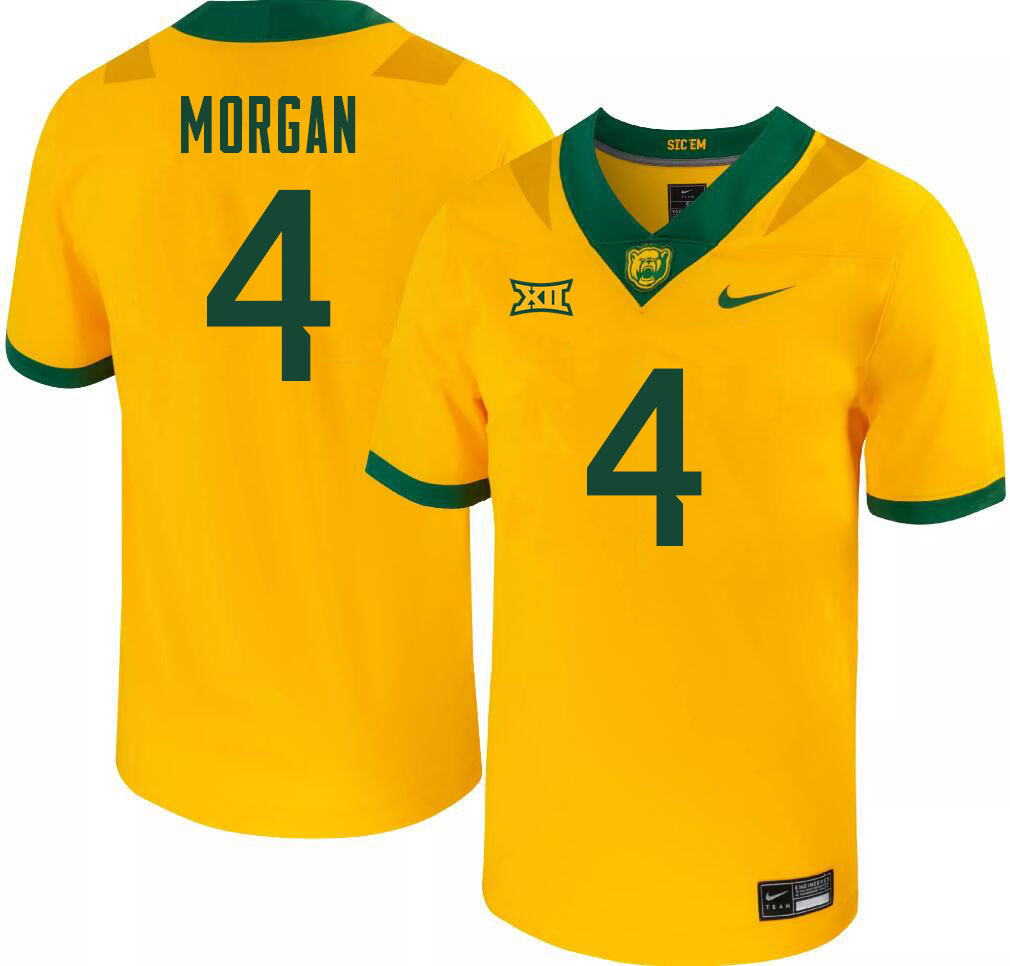 Men-Youth #4 Christian Morgan Baylor Bears 2023 College Football Jerseys Stitched-Gold